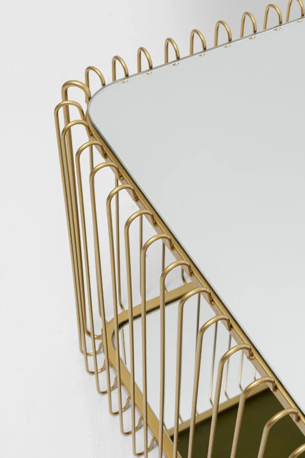 Tavolino da caffé Wire Double Ottone 120x60cm - KARE