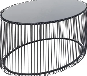 TAVOLINO DA CAFFÈ WIRE UNO NERO 60X90CM - KARE