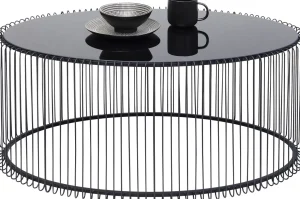 TAVOLINO DA CAFFÈ WIRE UNO NERO 60X90CM - KARE