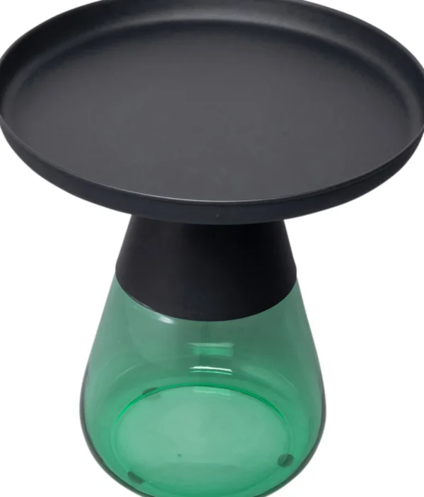 Tavolino d'appoggio Bottiglia verde Ø 50cm - KARE