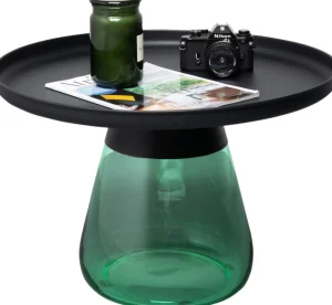 Tavolino d'appoggio Bottiglia verde Ø 60cm - KARE