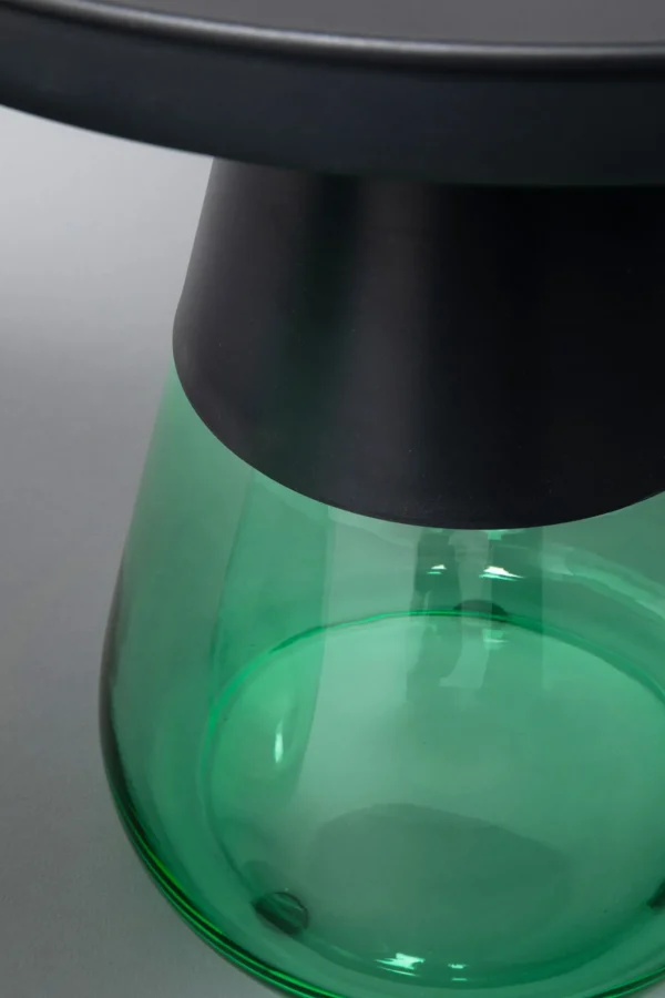 Tavolino d'appoggio Bottiglia verde Ø 60cm - KARE