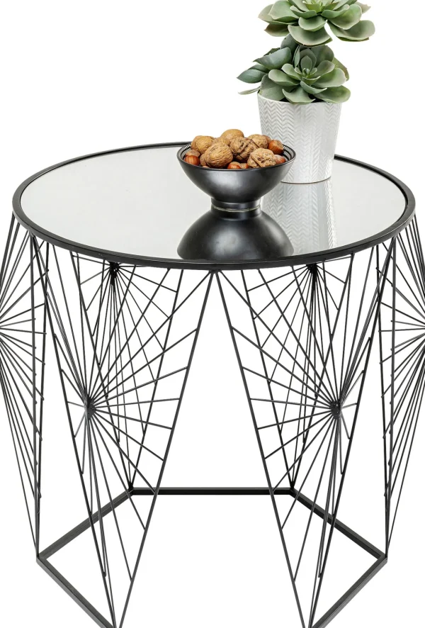 Tavolino d'appoggio Cobweb nero (2/Set) - KARE