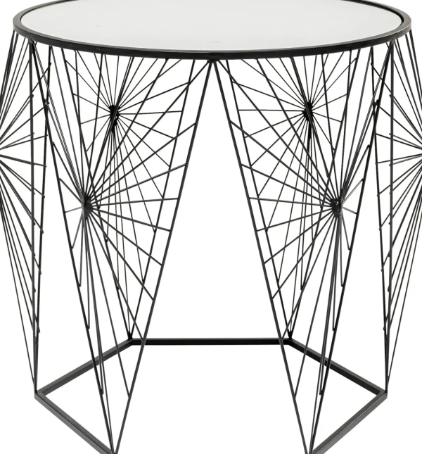 Tavolino d'appoggio Cobweb nero (2/Set) - KARE