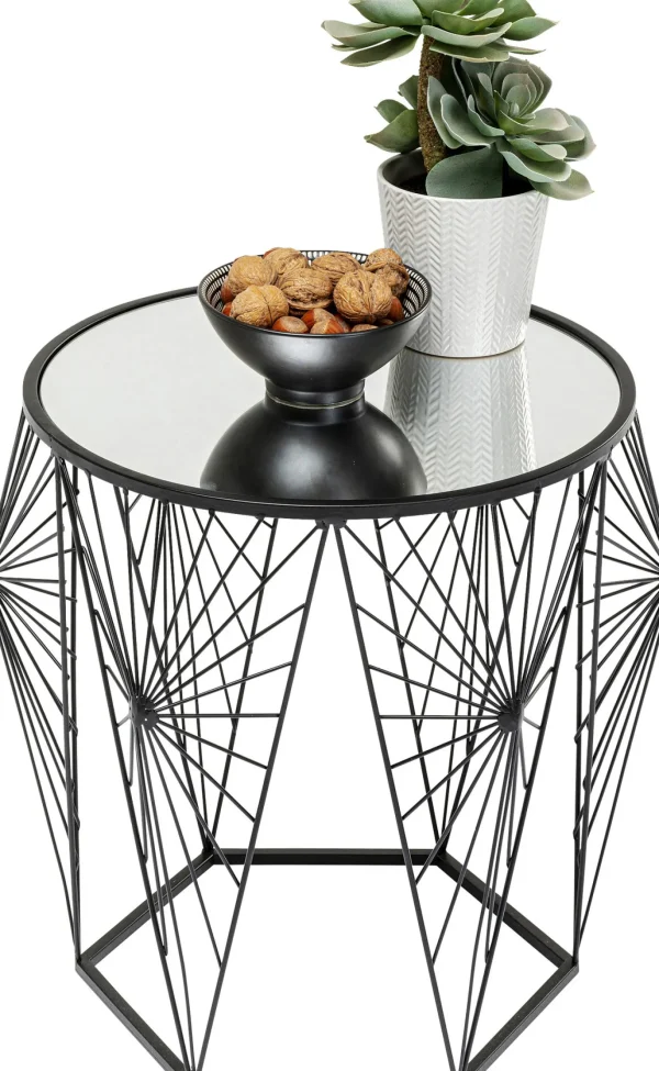 Tavolino d'appoggio Cobweb nero (2/Set) - KARE