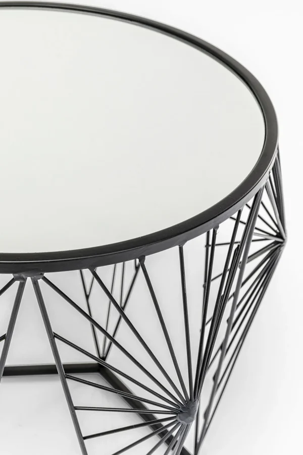 Tavolino d'appoggio Cobweb nero (2/Set) - KARE