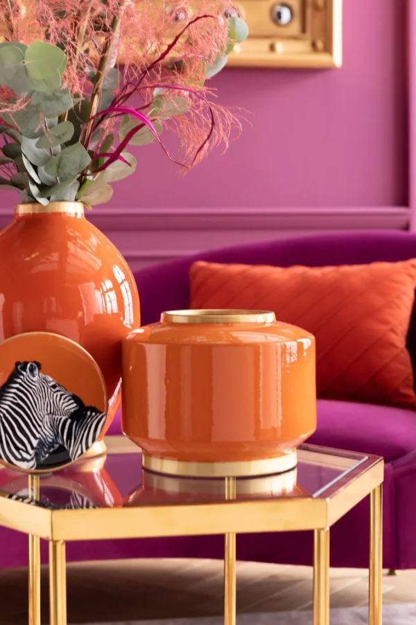 Tavolino D'appoggio Comb Oro 55cm - KARE