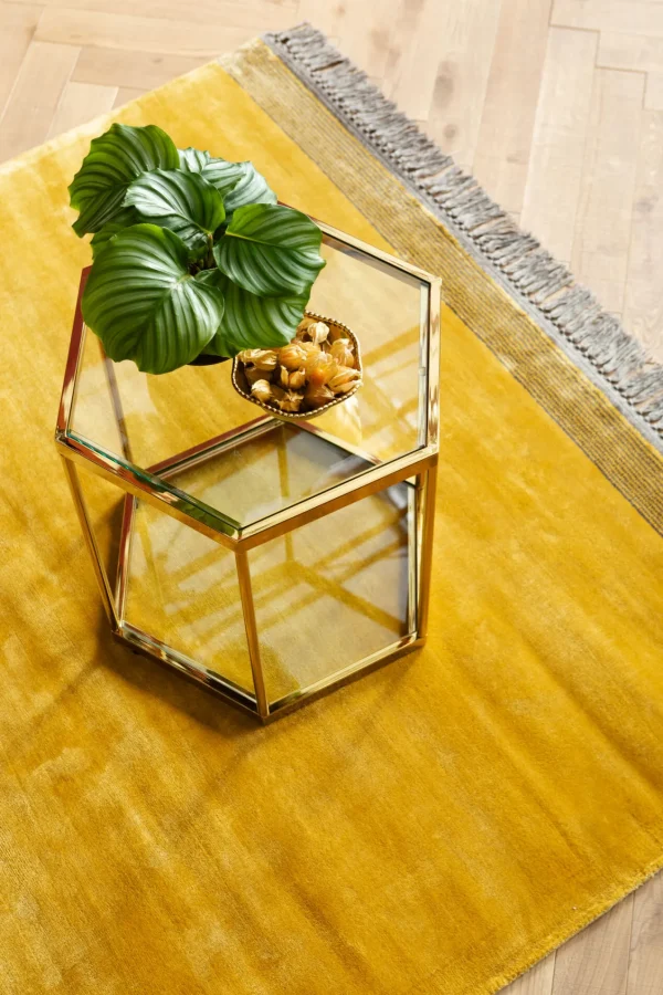 Tavolino D'appoggio Comb Oro 55cm - KARE