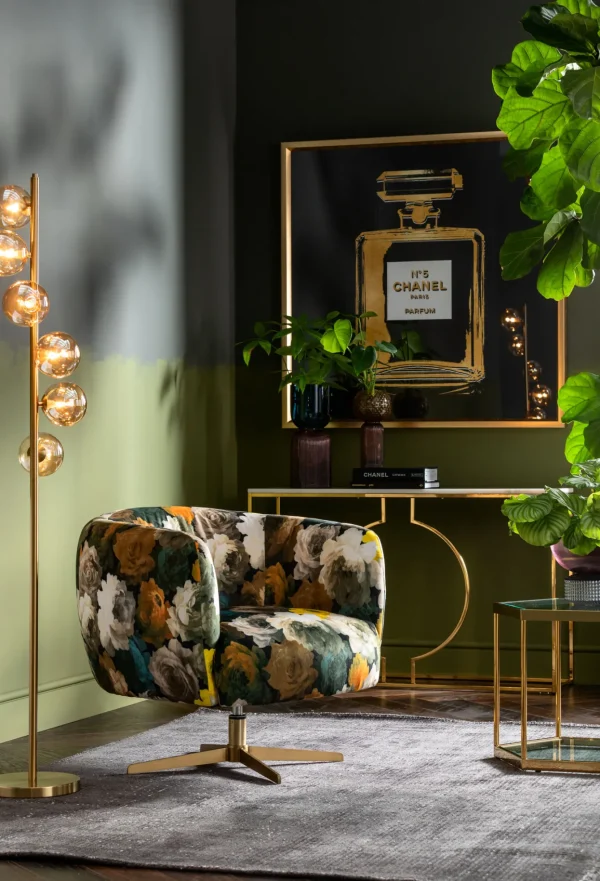 Tavolino D'appoggio Comb Oro 55cm - KARE