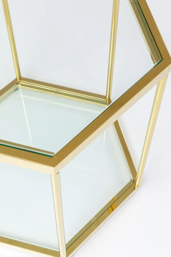 Tavolino D'appoggio Comb Oro 55cm - KARE