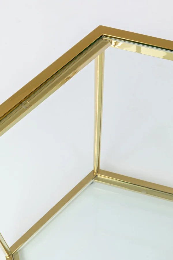Tavolino D'appoggio Comb Oro 55cm - KARE