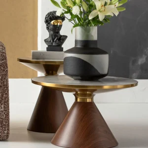 Tavolino d'appoggio Cono Ceramica Ø50cm - KARE