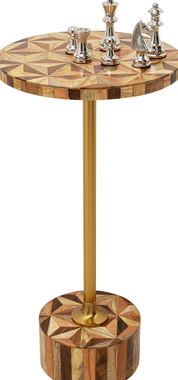 Tavolino d'appoggio Domero Geo ottone Ø25cm - KARE