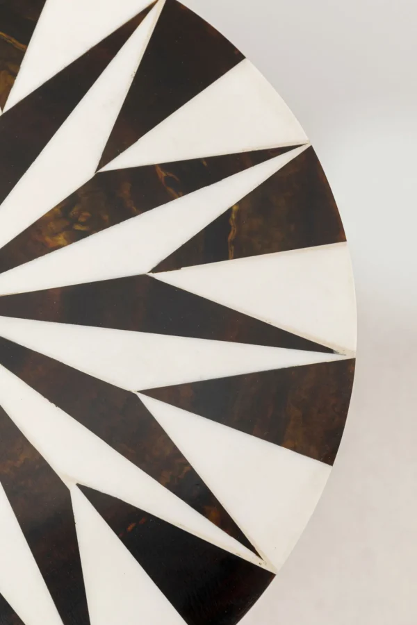 Tavolino d'appoggio Domero Star nero marrone Ø25cm - KARE