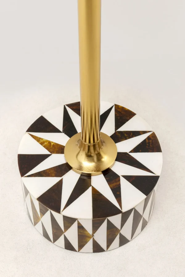 Tavolino d'appoggio Domero Star nero marrone Ø25cm - KARE