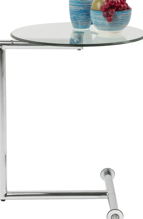 Tavolino d'appoggio Easy Living vetro chiaro Ø46 cm - KARE