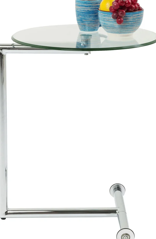 Tavolino d'appoggio Easy Living vetro chiaro Ø46 cm - KARE