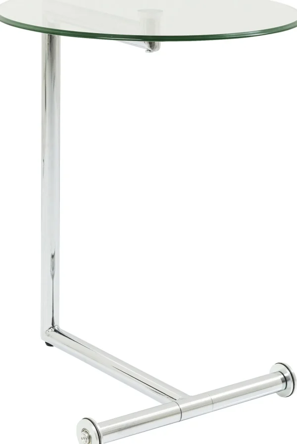 Tavolino d'appoggio Easy Living vetro chiaro Ø46 cm - KARE