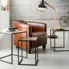 TAVOLINO D'APPOGGIO LOFT QUADRATO VINTAGE (3/SET) - KARE