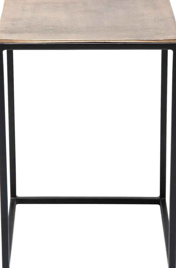 TAVOLINO D'APPOGGIO LOFT QUADRATO VINTAGE (3/SET) - KARE