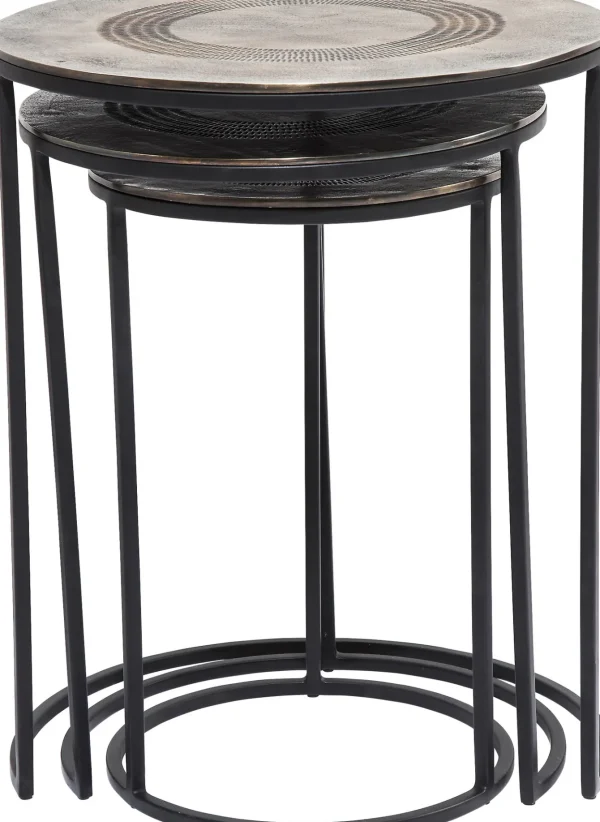 TAVOLINO D'APPOGGIO MARRAKESH Ø48CM (3/SET) - KARE