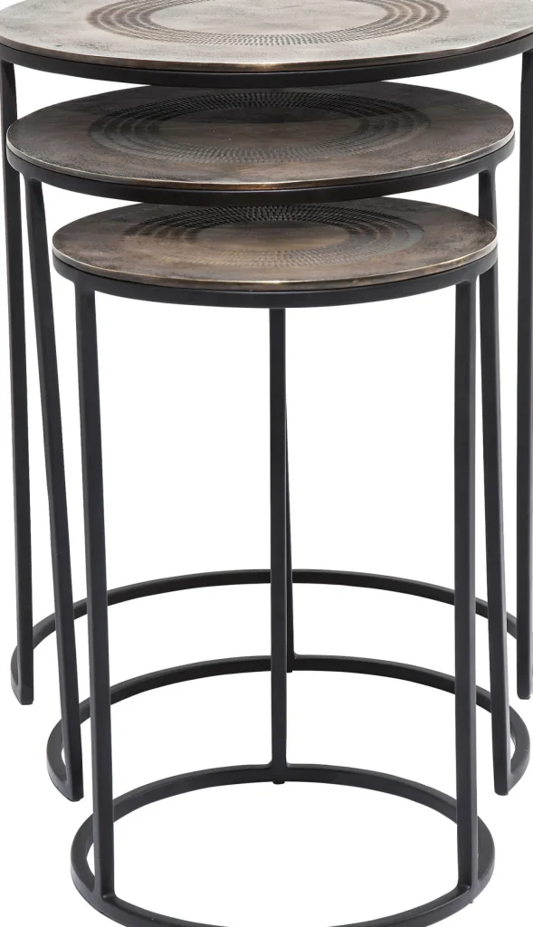 TAVOLINO D'APPOGGIO MARRAKESH Ø48CM (3/SET) - KARE