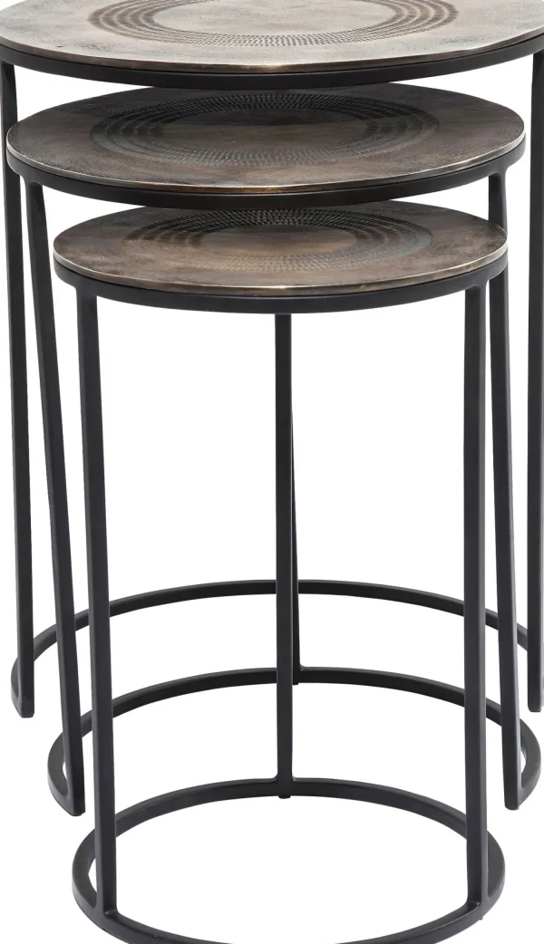 TAVOLINO D'APPOGGIO MARRAKESH Ø48CM (3/SET) - KARE