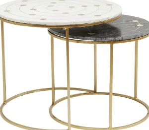 TAVOLINO D'APPOGGIO MYSTIC ROUND PICCOLO (2/SET) Ø - KARE