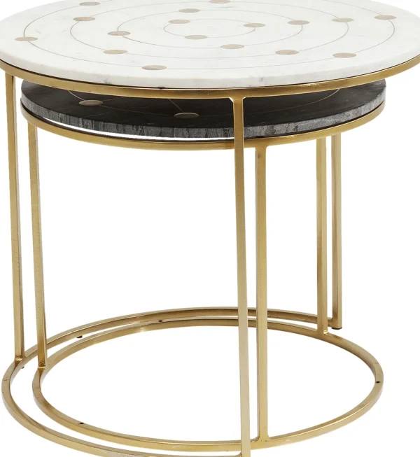 TAVOLINO D'APPOGGIO MYSTIC ROUND PICCOLO (2/SET) Ø - KARE