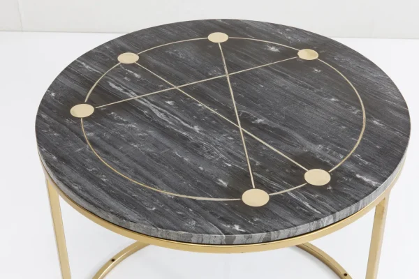 TAVOLINO D'APPOGGIO MYSTIC ROUND PICCOLO (2/SET) Ø - KARE
