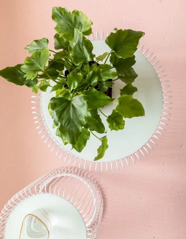 Tavolino D'appoggio Wire Bianco ( 2/Set) Ø44cm - KARE