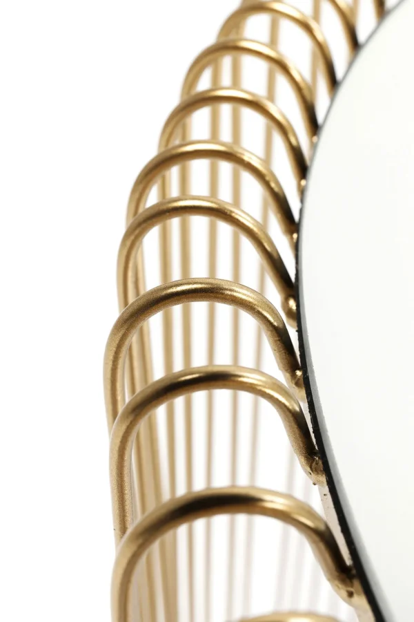TAVOLINO D'APPOGGIO WIRE OTTONE (2/SET) Ø44CM - KARE