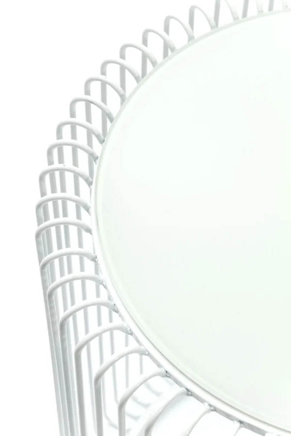 Tavolino D'appoggio Wire Bianco ( 2/Set) Ø44cm - KARE