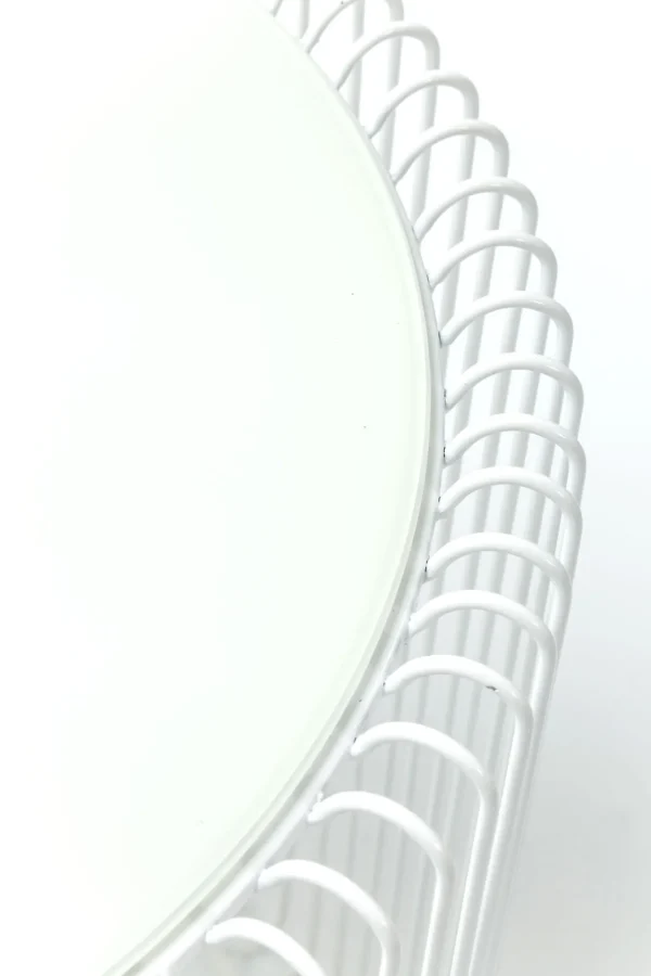 Tavolino D'appoggio Wire Bianco ( 2/Set) Ø44cm - KARE