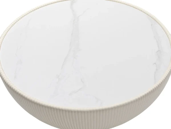 Tavolino Endless Vegas bianco Ø71cm - KARE