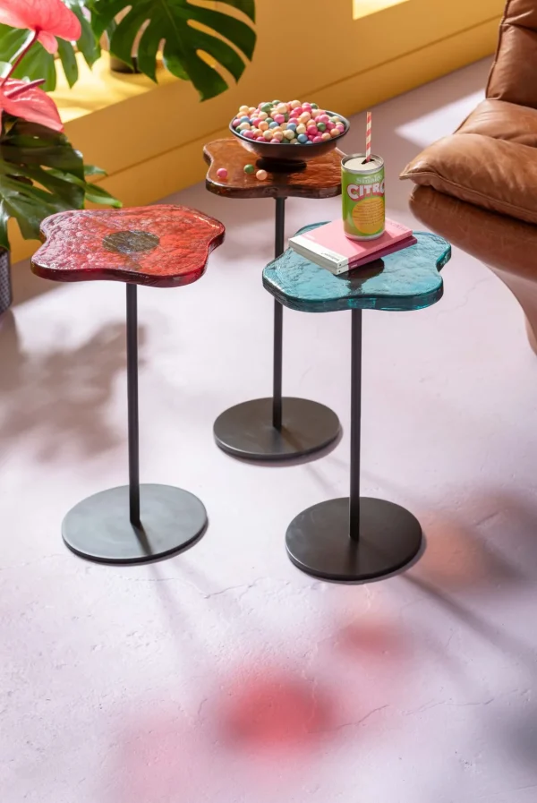 Tavolino Lava arancione Ø30cm - KARE