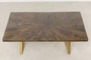 Tavolo Conley Cross ottone 180x90cm - KARE