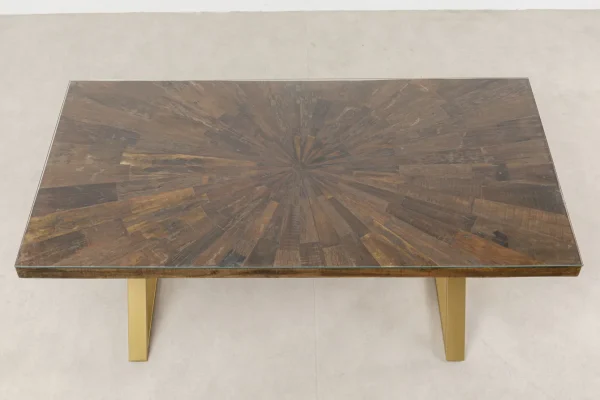 Tavolo Conley Cross ottone 180x90cm - KARE