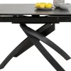 Tavolo estensibile Twist nero 120(30+30)x90cm - KARE