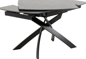 Tavolo estensibile Twist nero 120(30+30)x90cm - KARE