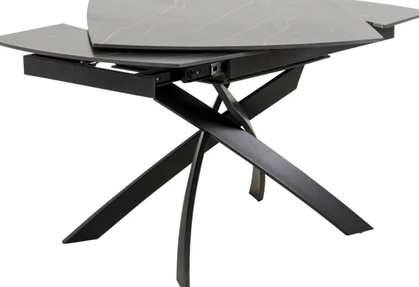 Tavolo estensibile Twist nero 120(30+30)x90cm - KARE