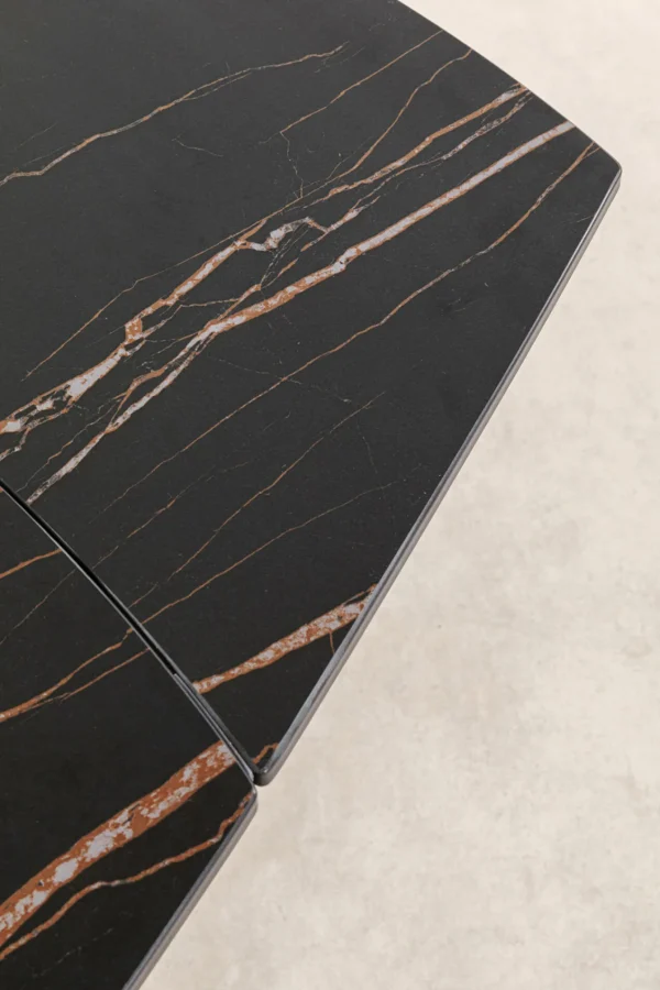 Tavolo estensibile Twist nero 120(30+30)x90cm - KARE