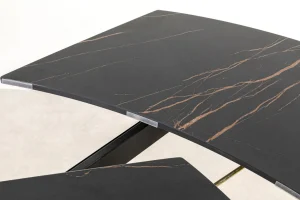 Tavolo estensibile Twist nero 120(30+30)x90cm - KARE