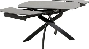 Tavolo estensibile Twist nero 120(30+30)x90cm - KARE