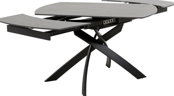 Tavolo estensibile Twist nero 120(30+30)x90cm - KARE