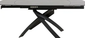 Tavolo estensibile Twist nero 120(30+30)x90cm - KARE