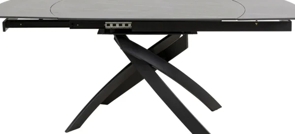 Tavolo estensibile Twist nero 120(30+30)x90cm - KARE