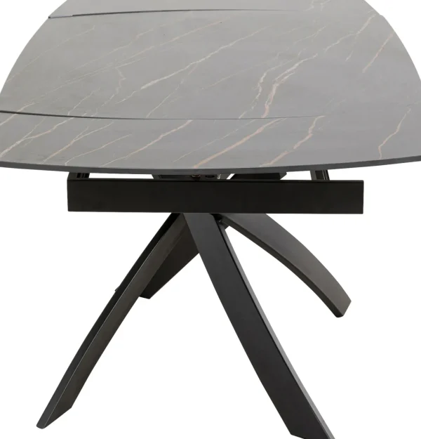 Tavolo estensibile Twist nero 120(30+30)x90cm - KARE