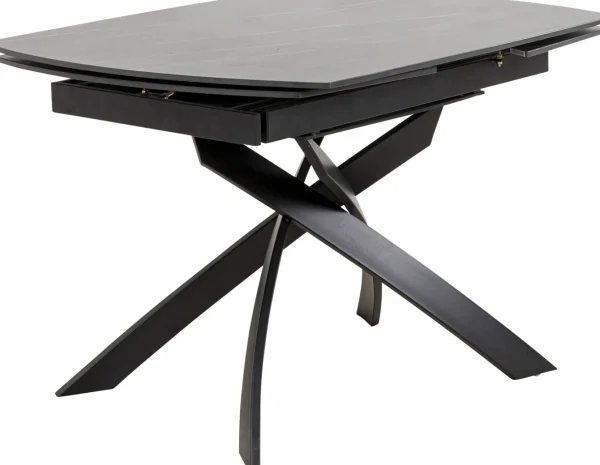 Tavolo estensibile Twist nero 120(30+30)x90cm - KARE