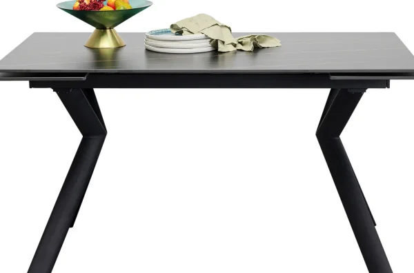 Tavolo estensibile Xenia Nero 140(+30+30)x80cm - KARE